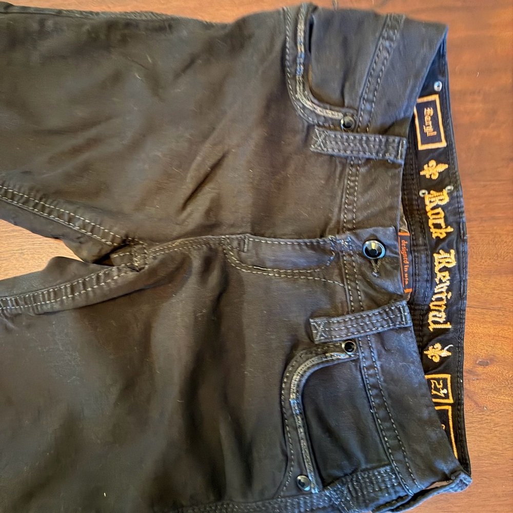 Rock Revival Black Denim Pants (Beryl)